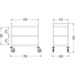 Serving trolley, 95x60x95cm (04.04400.09-0000)