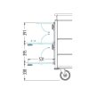 Zimmermädchenwagen, 190,8x58,6x129,1cm, 120L (04.08035.95-V032)