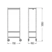 Zimmerwechsel-Wagen, 70x45x185cm (04.30011.10-0000)