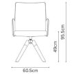Burgess furniture, L: 60,5cm, Width: 61cm, H: 93,5cm, Weight: 10,6kg. Sitting area: 47cm (19/6A)
