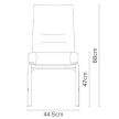 Burgess furniture, L: 44,5cm, Width: 63,5cm, H: 88cm, Weight: 6,8kg. Sitting area: 47cm (21/6)