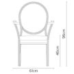 Burgess furniture, L: 60cm, Width: 60cm, H: 96cm, Weight: 8,1kg. Sitting area: 46cm (95/10A)