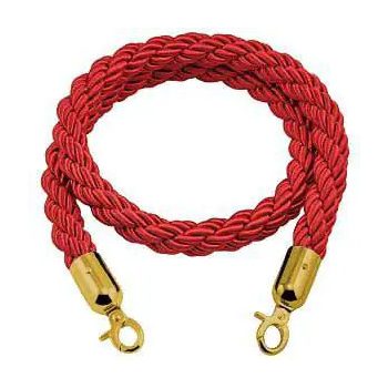 Piros csavart kordonkötél