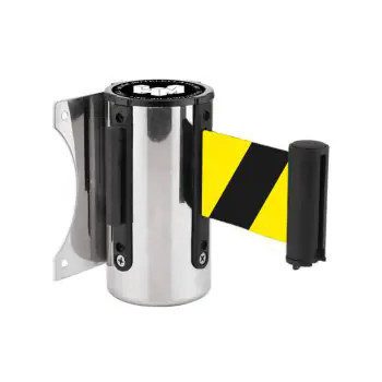 Fali tokmány fém, sárga-fekete szalaggal, 5m