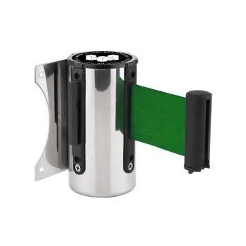 Metallwandhalterung mit grünem Band, 5m