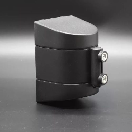 Fekete fali tokmány műanyag, sárga-fekete szalaggal, 5m