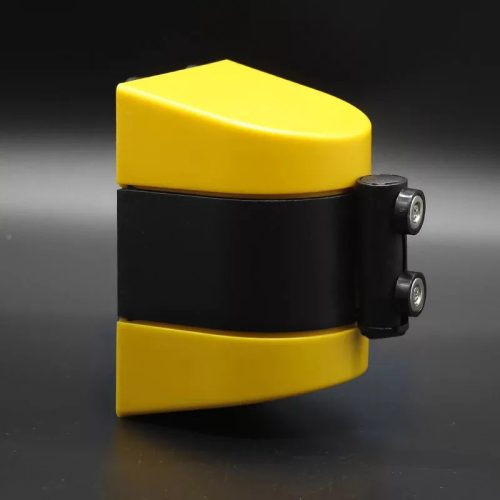 Sárga fali tokmány műanyag, sárga-fekete szalaggal, 5m