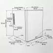 Termoelektromos szállodai minibár, 420 x 420 x 570mm, 40L (HM-40CP)