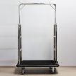 Chrome luggage trolley
