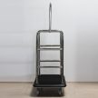 Chrome luggage trolley