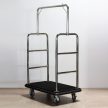 Chrome luggage trolley