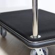 Chrome luggage trolley