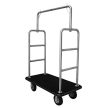 Chrome luggage trolley