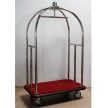 Chrome luggage trolley