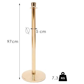 Arany köteles kordonoszlop