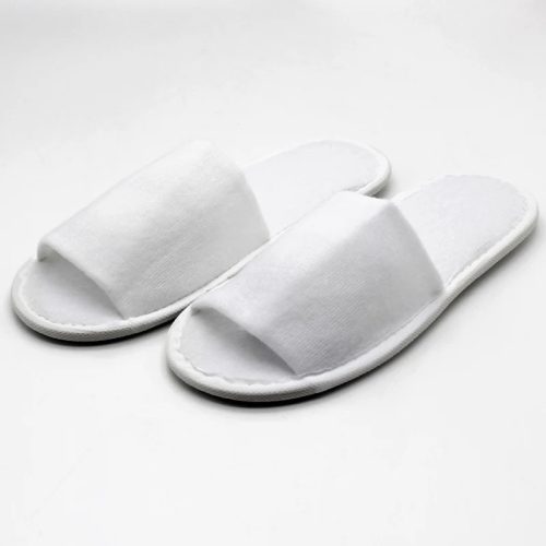 Nyitott szállodai papucs, fehér, 30cm (KRNR2Nyitott)