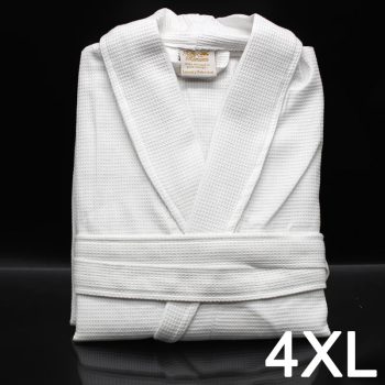   waffle mintás köntös, fehér színű, 4XL, 250g (KRW4004XL)