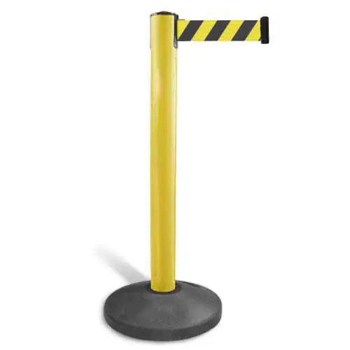 Colored retractable barrier (NO-yellow)