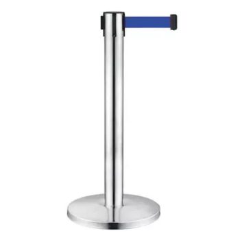   Normál Bemutatótermi szalagos kordonoszlop, 2.4m, szalag nélkül (NOK-Hasznalt)