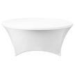 Event table cover white, R183 - round (R183-round-coverW)