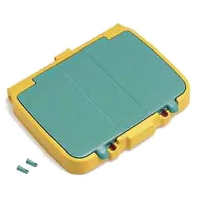 Yellow / green lid 120 LT. With integrated room (S070320)